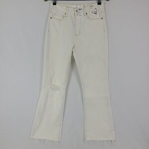 NWT Women's Windsor White Robyn High Rise Crop Flare Denim Jeans Sz 7 MSRP $49